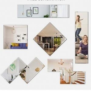 🆕 Wall Mirror Tiles - 4 Pieces